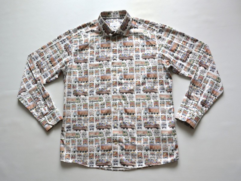 Eton slim twill men's shirt men's shirt size 44/ 17.5" Truks/trucks gallery
